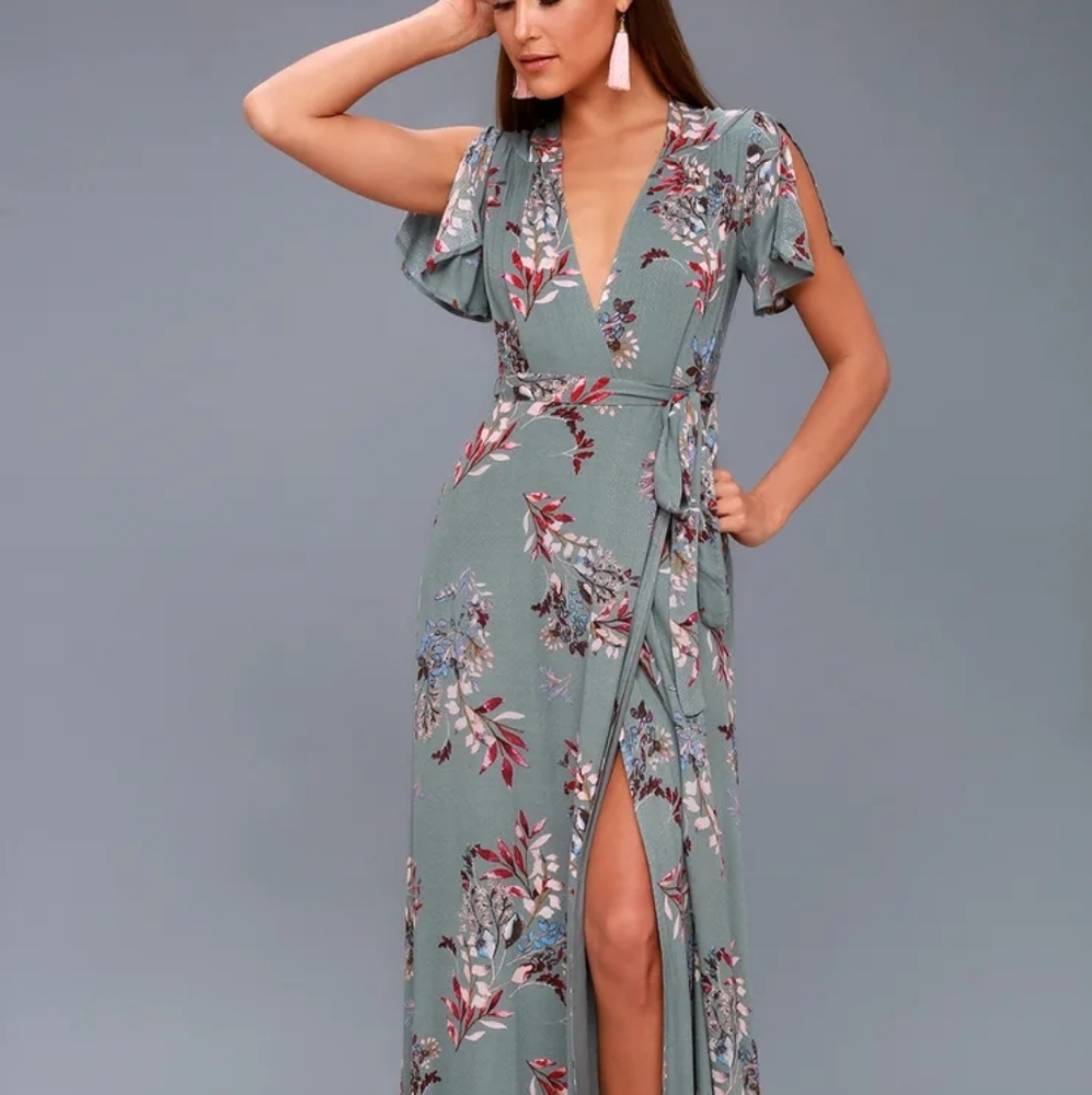 Lulus floral maxi dress